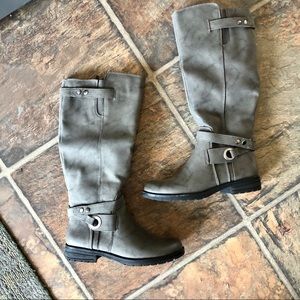 NWT Grey Tall Boots